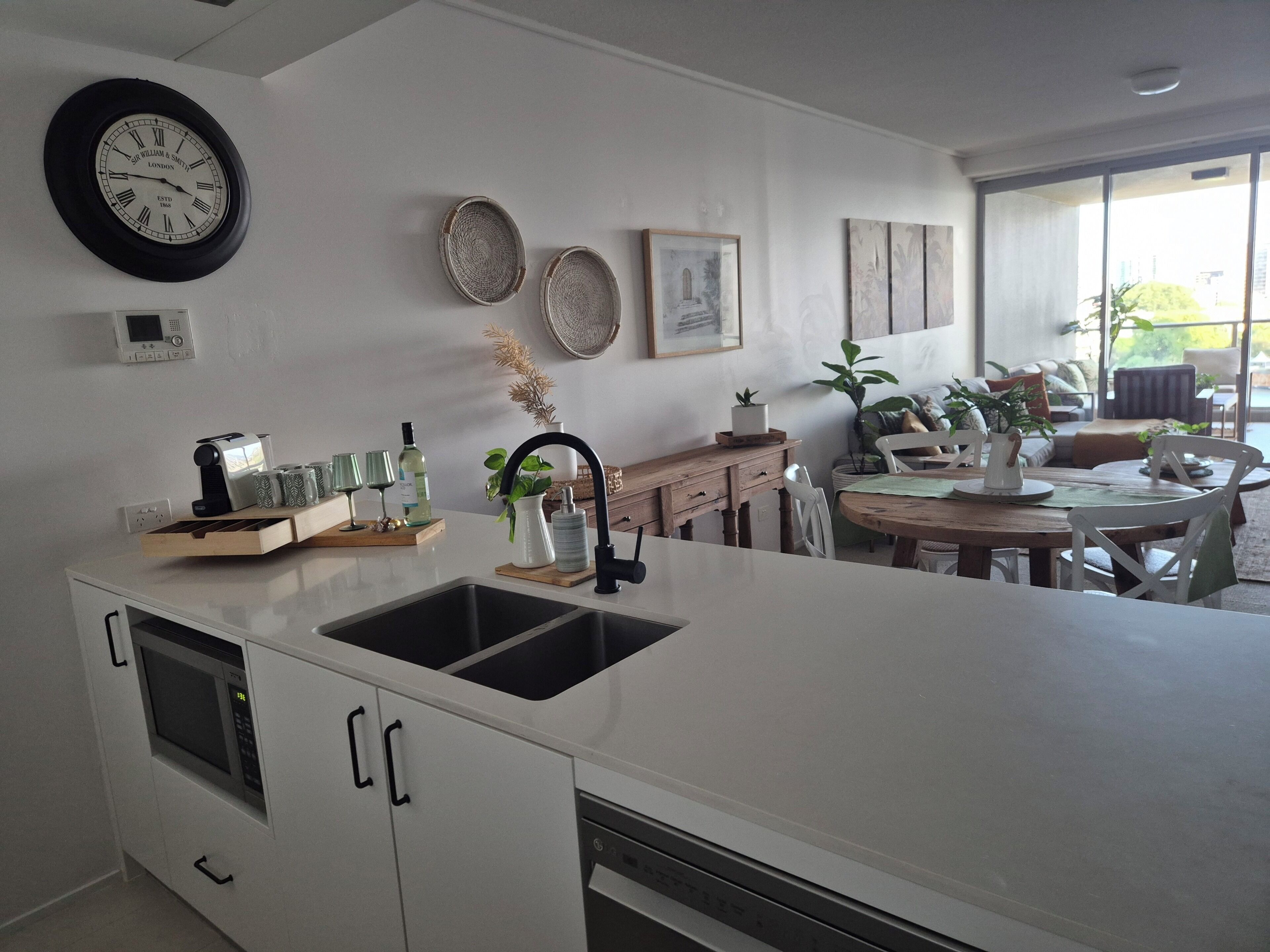 Appartamento Deluxe, vista fiume | Cucina privata | Seggiolone
