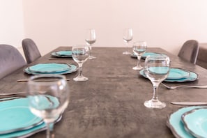 Comfort House, 4 Bedrooms, Private Pool, City View | Dining room - Gaia's Residence & Private Pool in Larnaca (Larnaca)