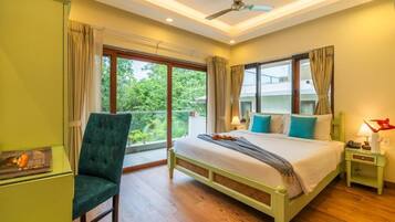 Villa Deluxe, balcon, vue piscine