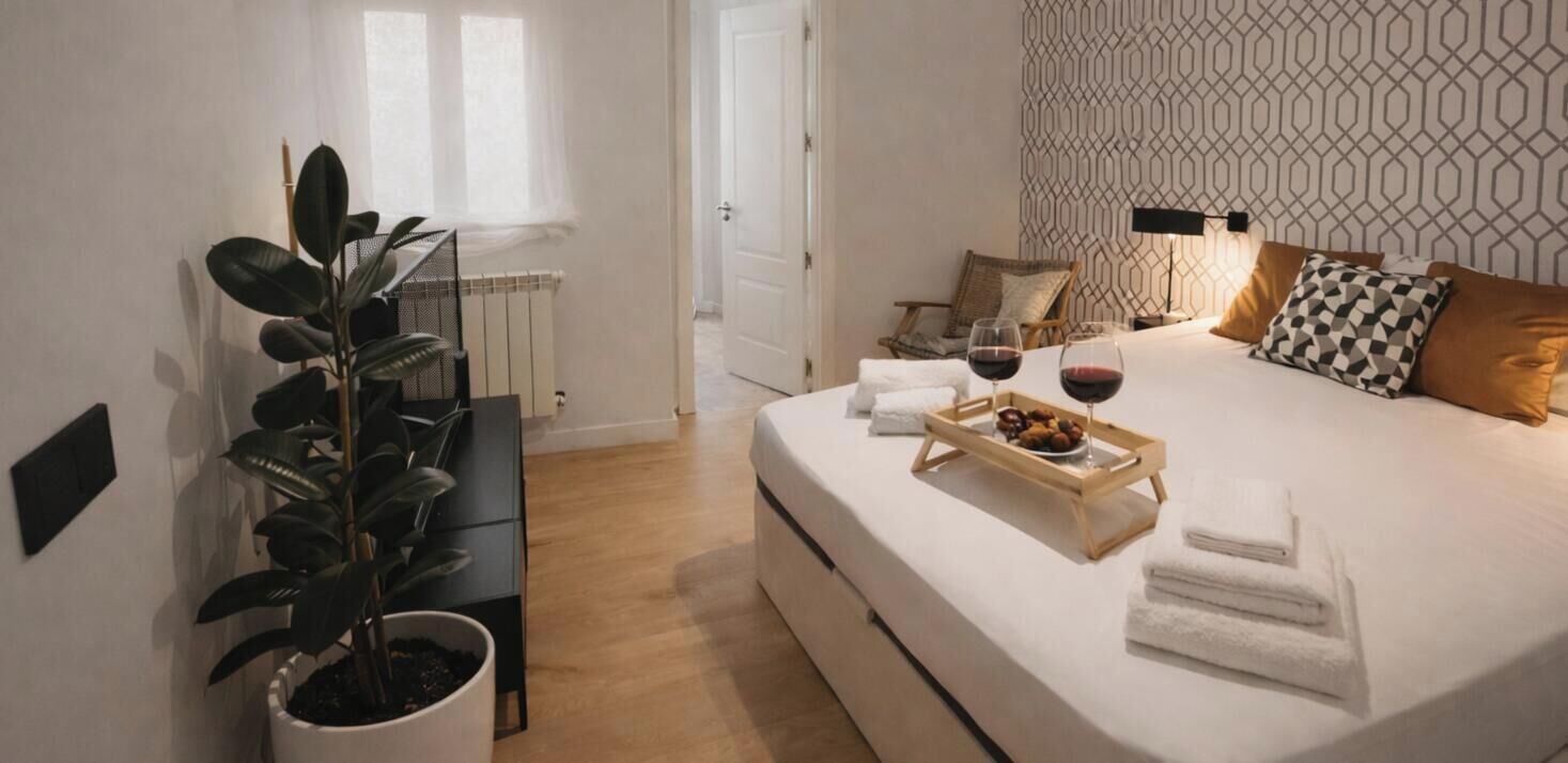 Appartement Standard, 1 lit double, climatisation | Couette en duvet d'oie, fer et planche à repasser