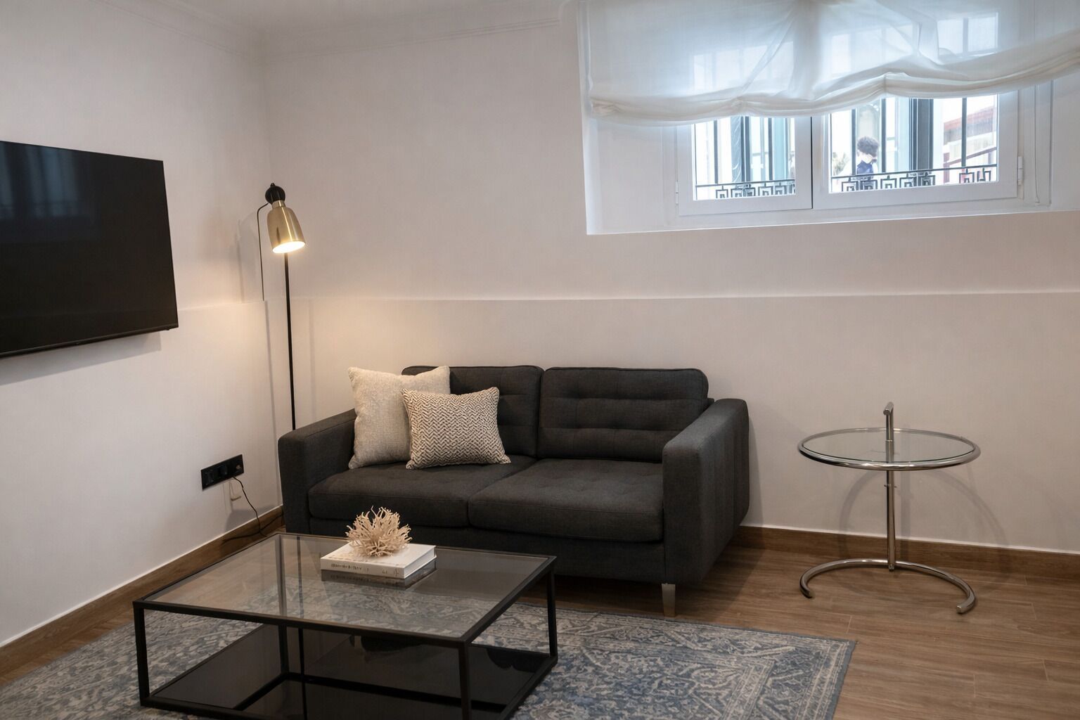 Studio Classique, 1 lit double et 1 canapé-lit, climatisation | Coin séjour