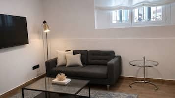 Studio Classique, 1 lit double et 1 canapé-lit, climatisation | Coin séjour