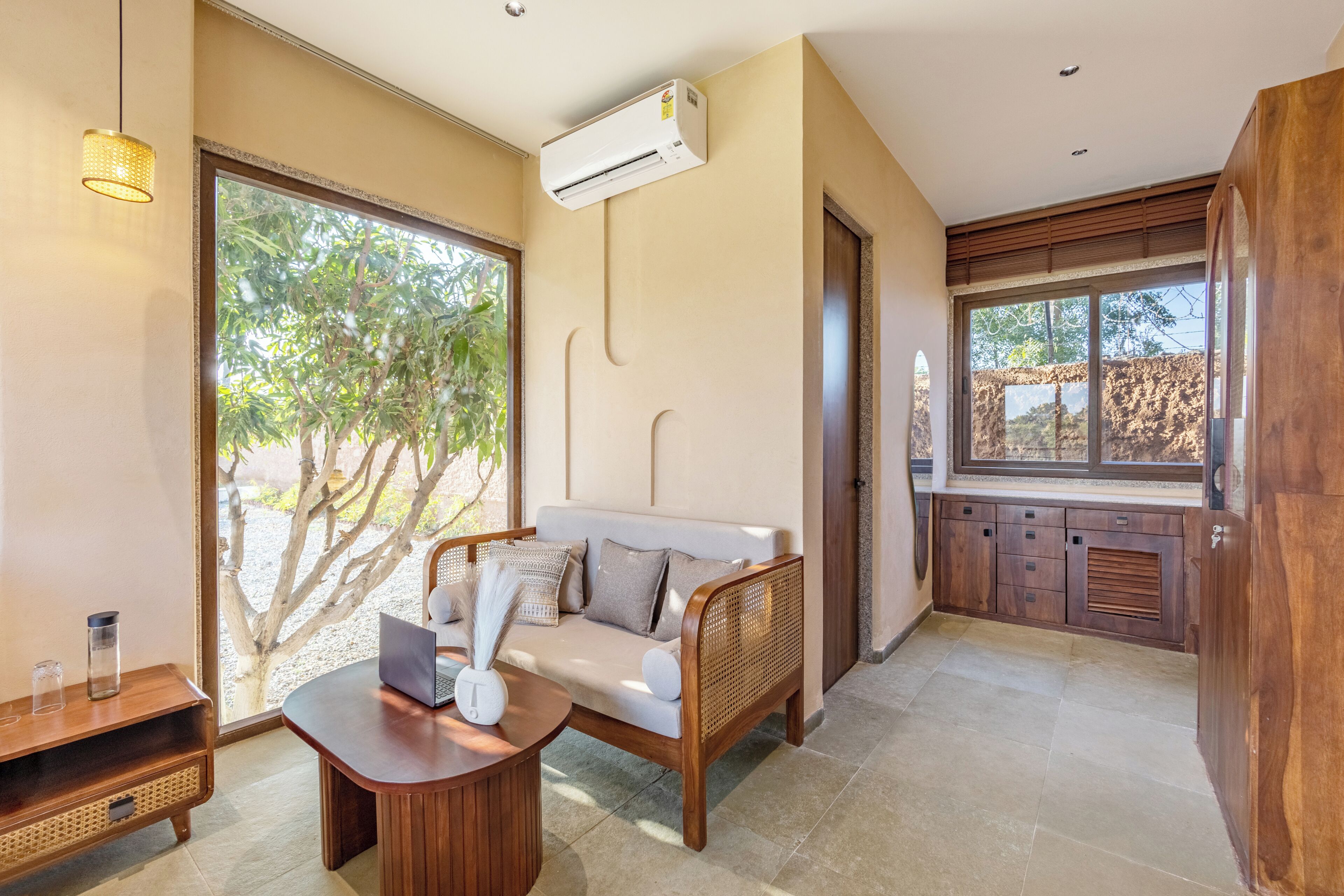 Luxury Villa, Balcony, Courtyard View | Living area | Flat-screen TV
