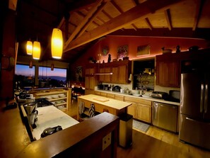 Fridge, microwave, oven, stovetop - Starboard Sunset – Coastal Views, Hot Tub & Private Retreat (Bodega Bay)