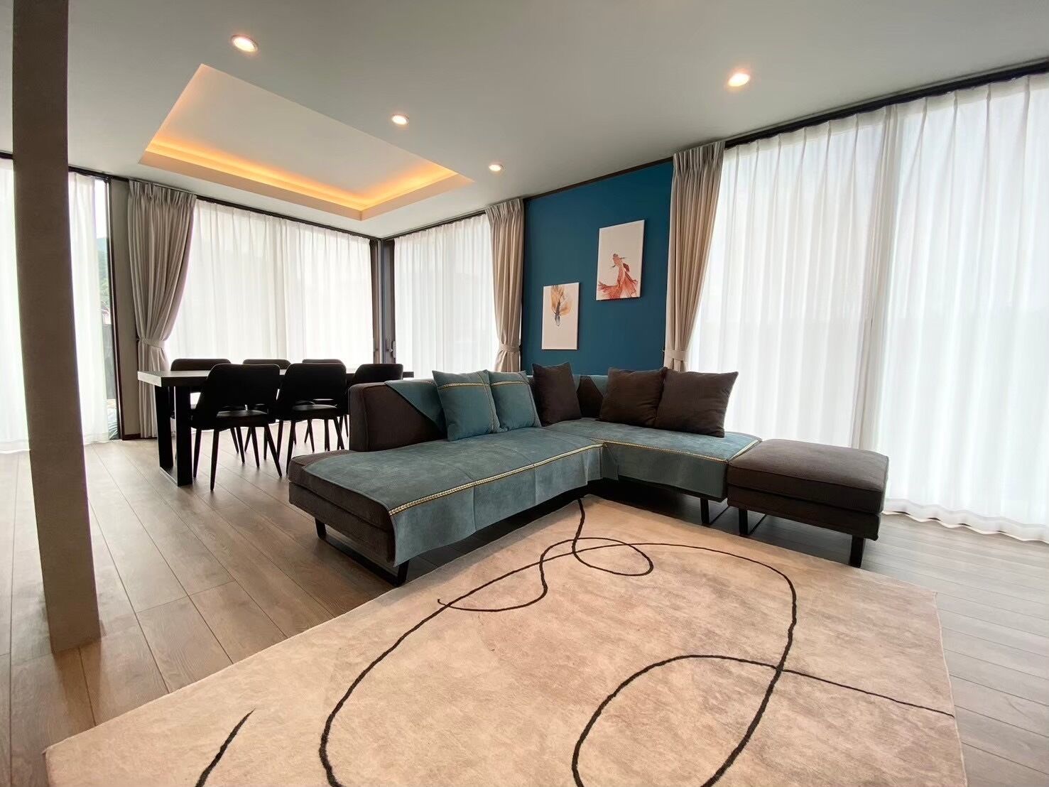 Deluxe Villa, Garden View | Living area | Flat-screen TV