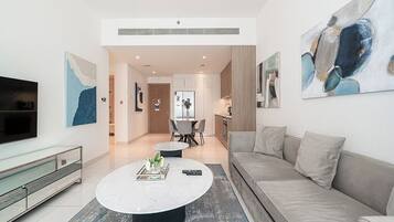 Standard-Apartment, Stadtblick | Wohnbereich