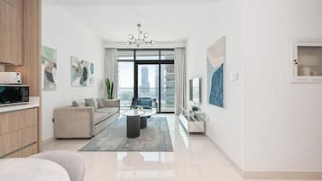 Leilighet – standard, byutsikt | Oppholdsområde