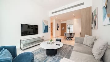 Leilighet – standard, byutsikt | Oppholdsområde