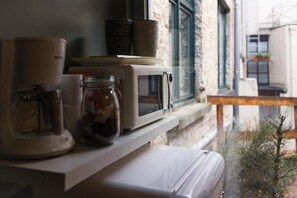 Estúdio, varanda | Parte interna