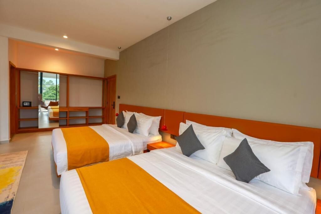 Deluxe driepersoonskamer, balkon