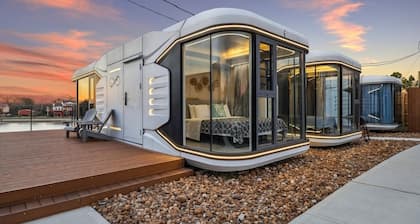 One-of-a-kind tiny home designed for an unforgettable stay by the beautiful San Jacinto River