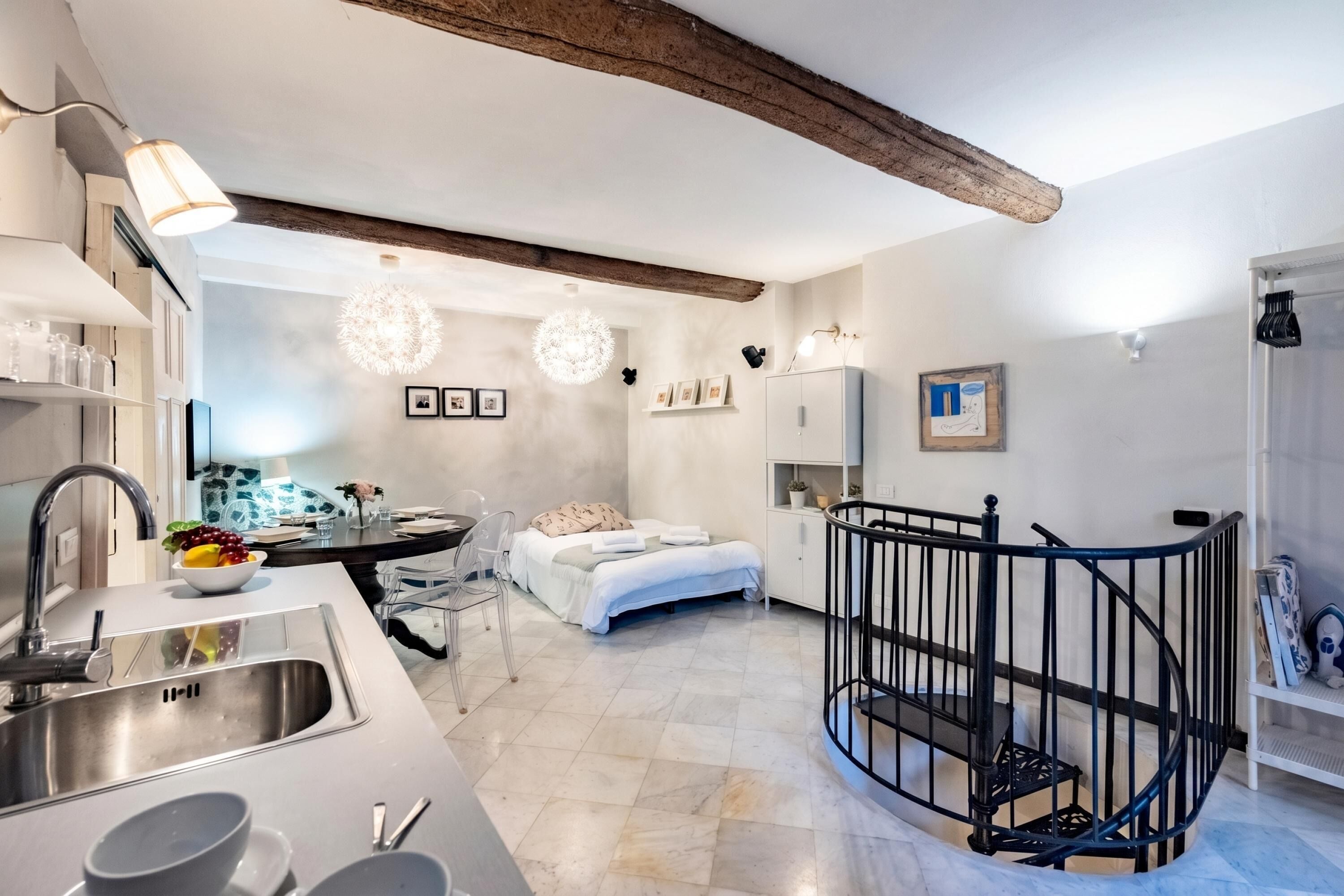Standard-Apartment, 1 Schlafzimmer, Klimaanlage (L’Angolo Di Camogli - a minute walk) | Innenbereich