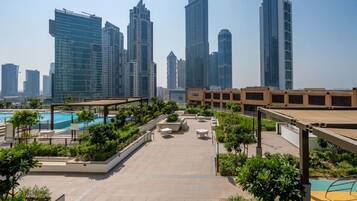 Apartment, Balkon, Stadtblick | Terrasse/Patio