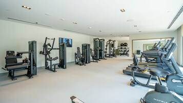 Appartement, balkon, uitzicht op stad | Fitnessfaciliteiten