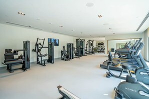 Appartement, balkon, uitzicht op stad | Fitnessfaciliteiten