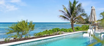 Coastal Charm: Brand New Oceanfront Home w/ Pool, Backyard Snorkeling, + Designer Interiors