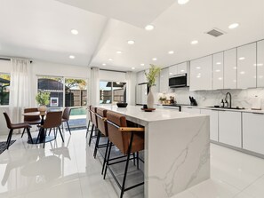Fridge, microwave, oven, stovetop - Poolside Playhouse / Private Pool + Game Room (The Colony)