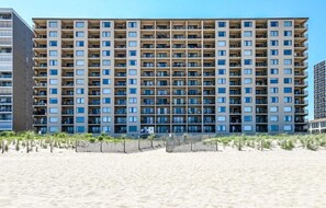 Exterior - Oceanfront 3 bedroom corner condo with panormaic ocean, indoor pool and bay views! MB701 (Ocean City)