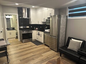 Microwave, oven, stovetop, dishwasher - Spacious 2-bedroom Basement Suite Near West Edmonton Mall. (Edmonton)