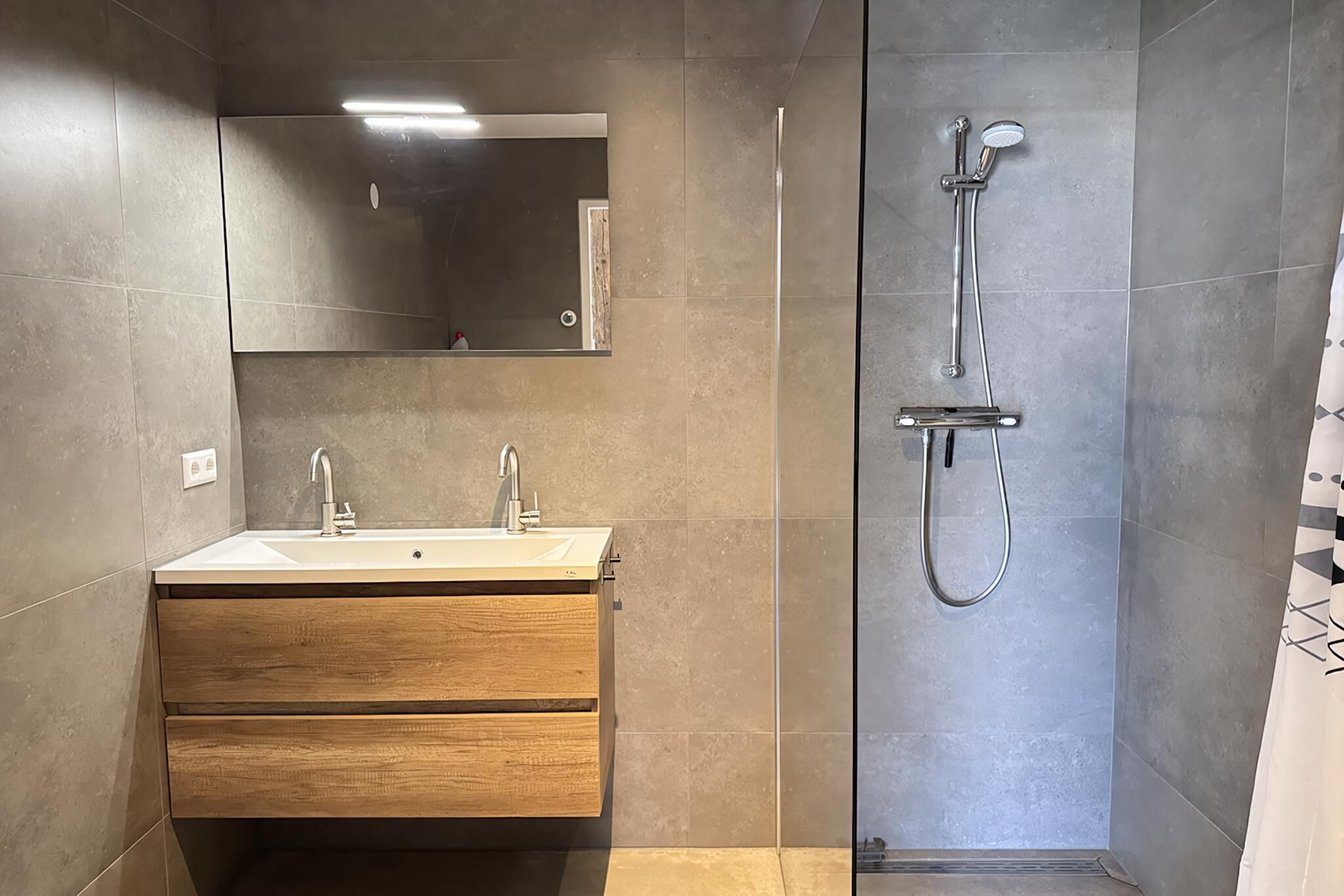 Shower, hair dryer