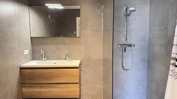 Shower, hair dryer