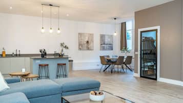 Apartment | Living area | 24-inch Smart TV with digital channels