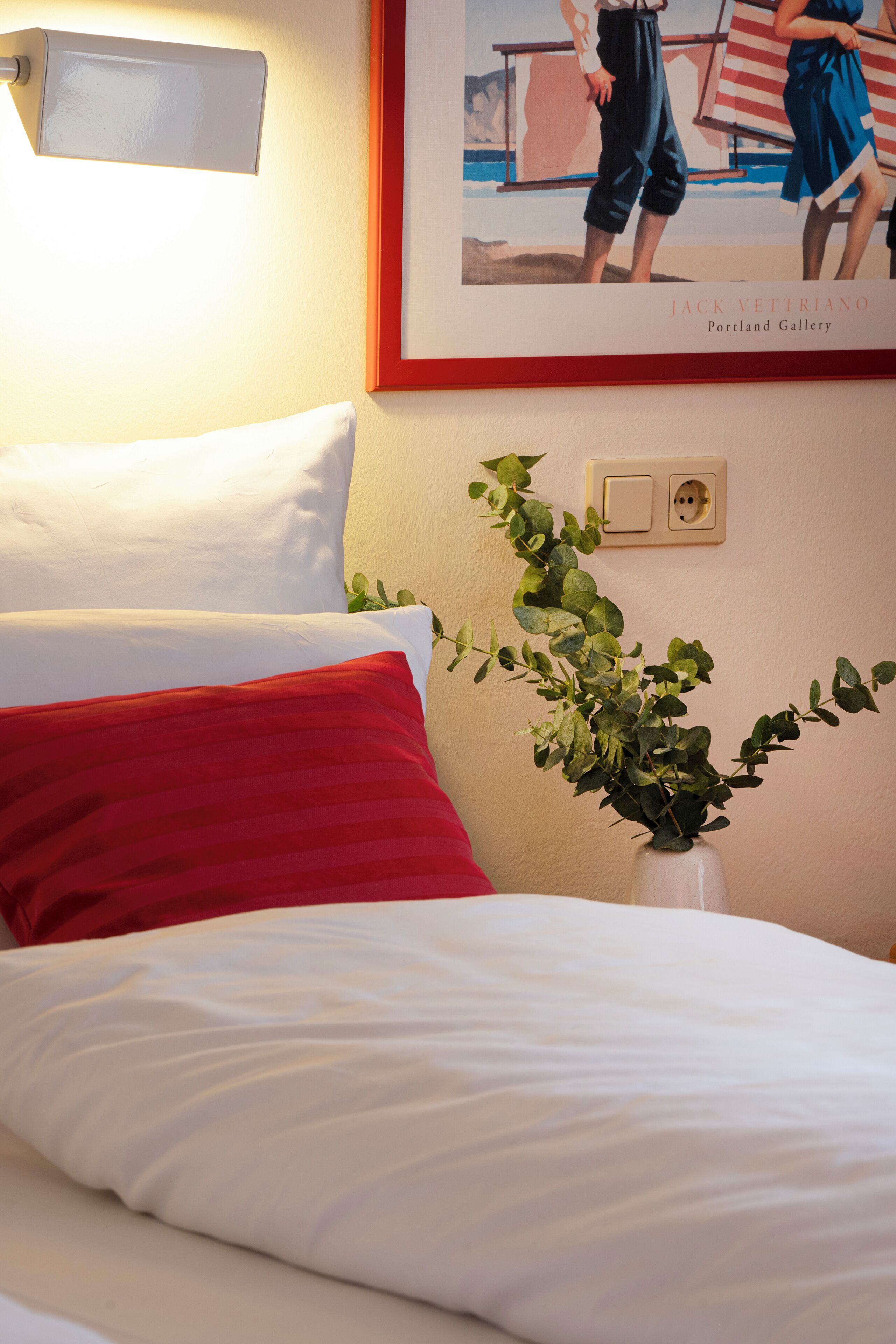 Camera doppia, balcone, vista città