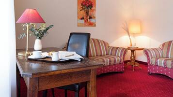 Chambre Double, balcon, vue ville