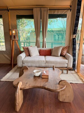 Luxury Tent, River View | Living area - Serenity Mara Legends Camp (Maasai Mara)
