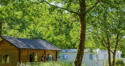 Log Cabin - with log burner on decking