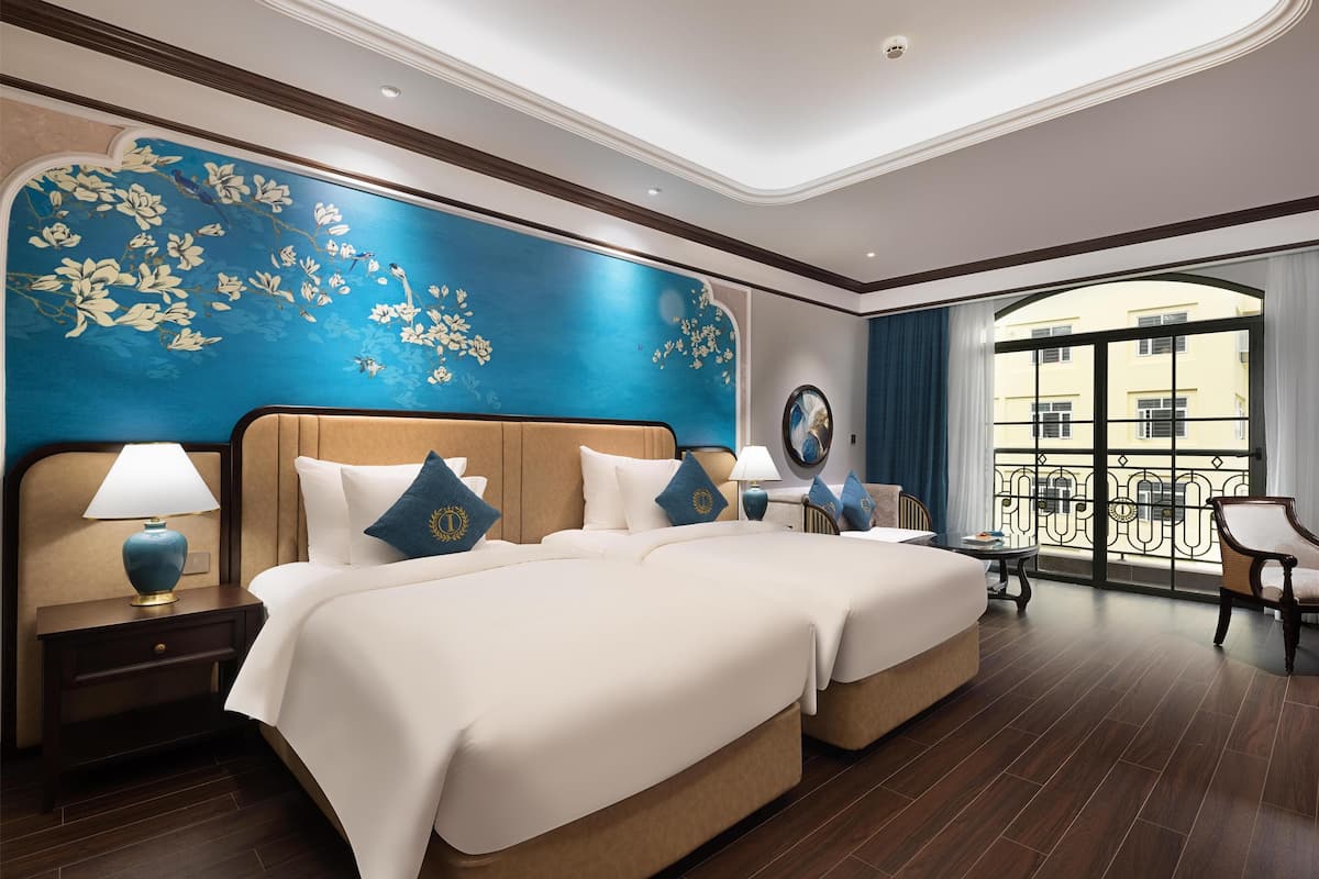 Standard-huone, 2 yhden hengen sänkyä, tupakointi kielletty, parveke