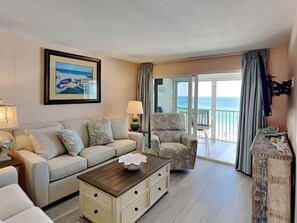 TV - Pointe South 503 | Gulf Views + Heated Pool (Fort Myers Beach)