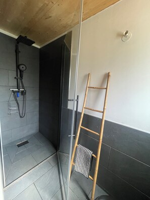 Shower, hair dryer
