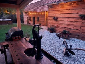 Terrace/patio - Butique apartmen with Sauna,Jacuzzi and Garden retreat (Hum pri Ormožu)