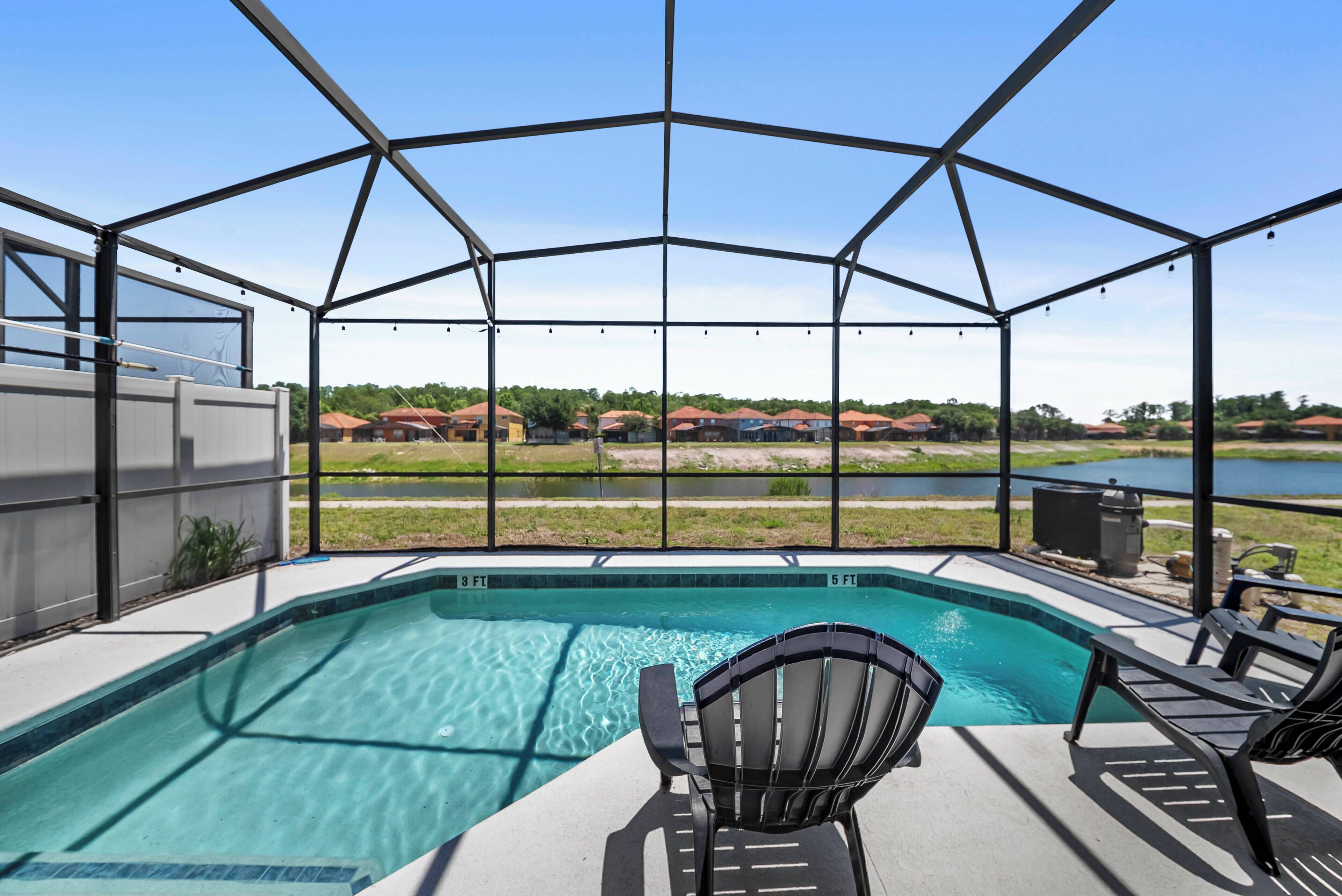 A heated pool