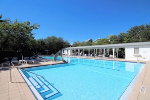 Indoor pool, a heated pool