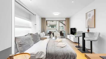 Iron/ironing board, WiFi, bed sheets
