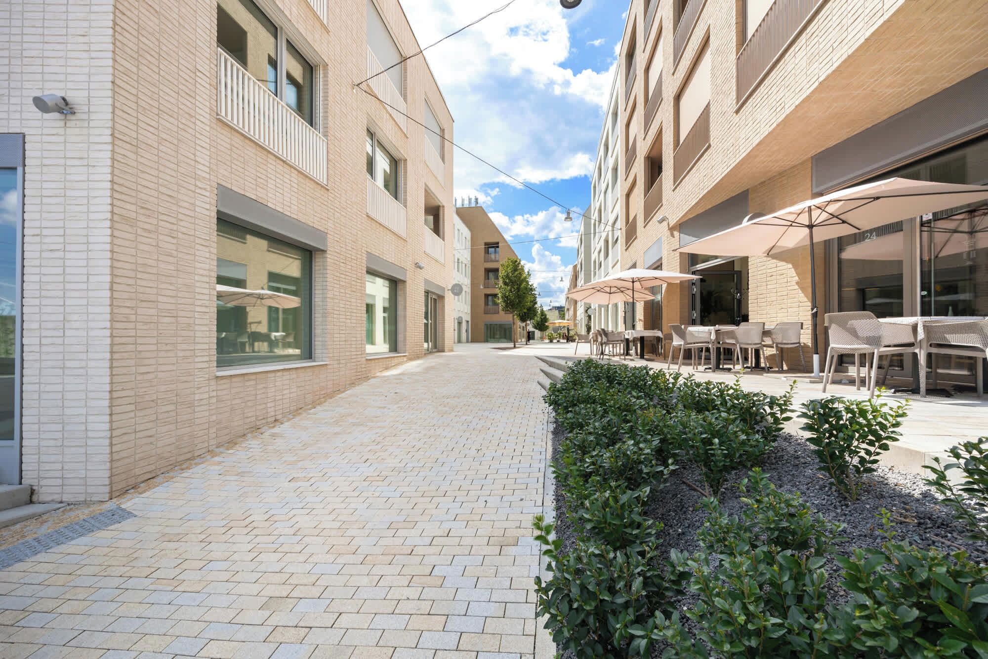 屋外ダイニングエリア