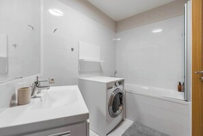 Shower, hair dryer