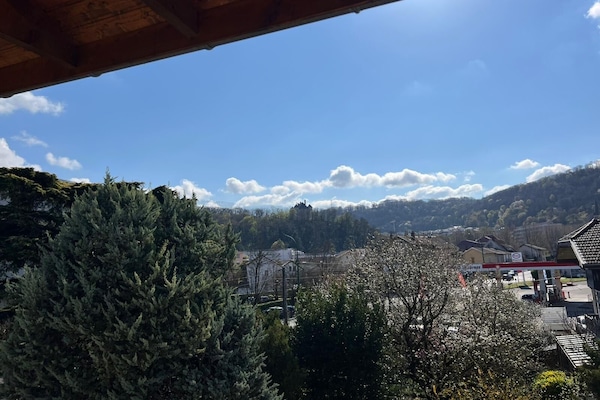 Blick von der Unterkunft