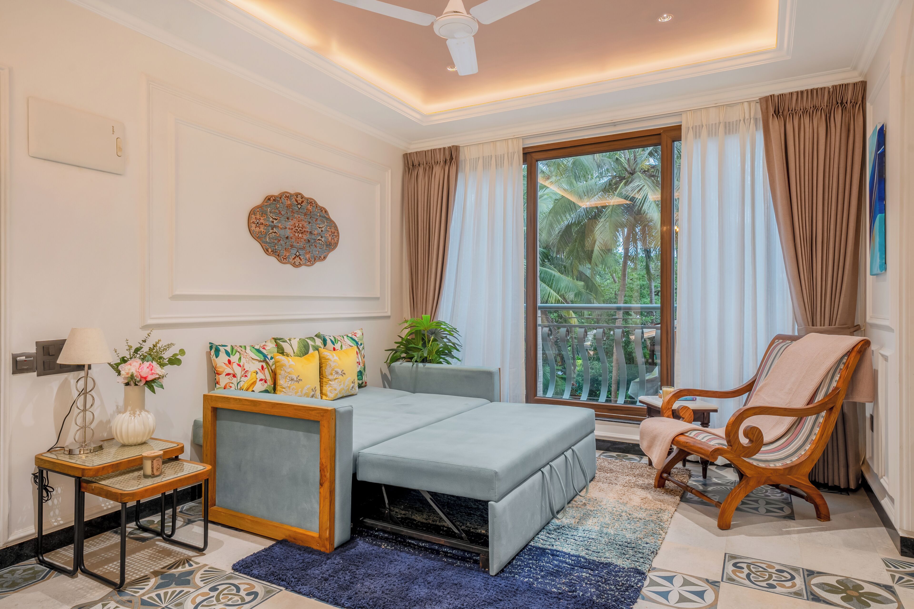 Apartment, 2 Bedrooms, Balcony | Living area