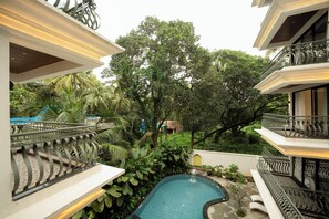 Apartment, 2 Bedrooms, Balcony | Property grounds - Staymaster Veridian Premium 2BR (Agarvada)