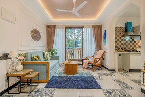 Apartment, 2 Bedrooms, Balcony | Living area - Staymaster Veridian Premium 2BR (Agarvada)