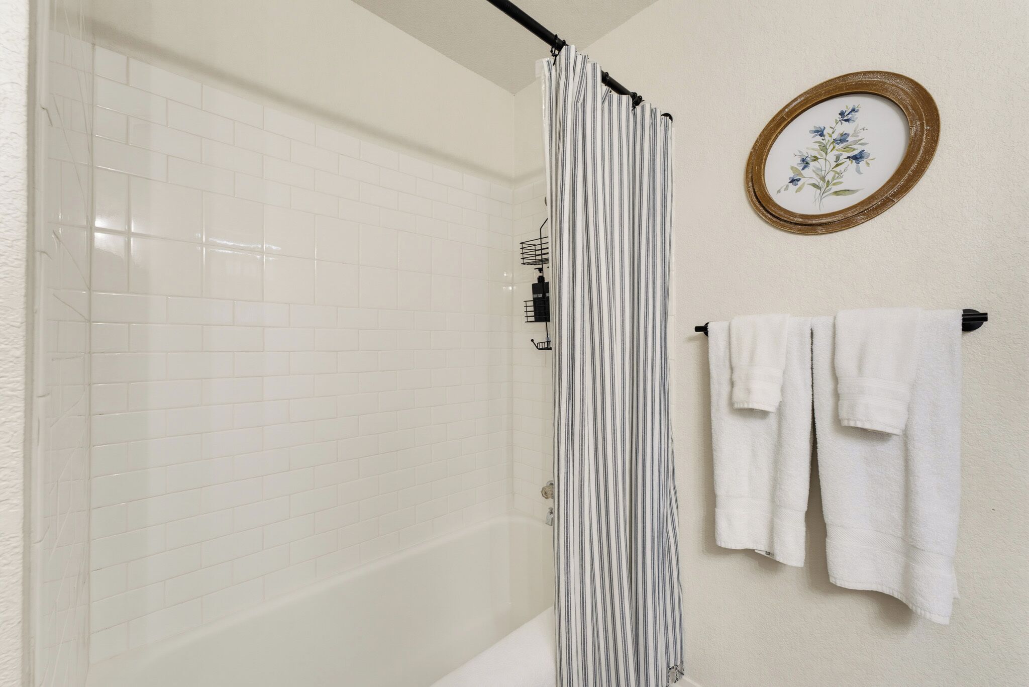 Hair dryer, towels