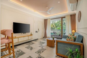Apartment, 2 Bedrooms, Balcony | Living area - Staymaster Veridian Luxury 2BR (Calangute)