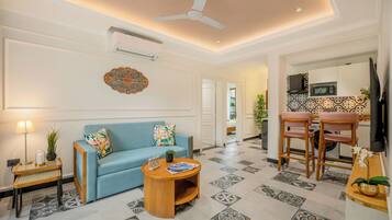 Apartment, 2 Bedrooms, Balcony | Living area