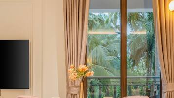 Apartamento, 2 quartos, sacada | Opções para refeição