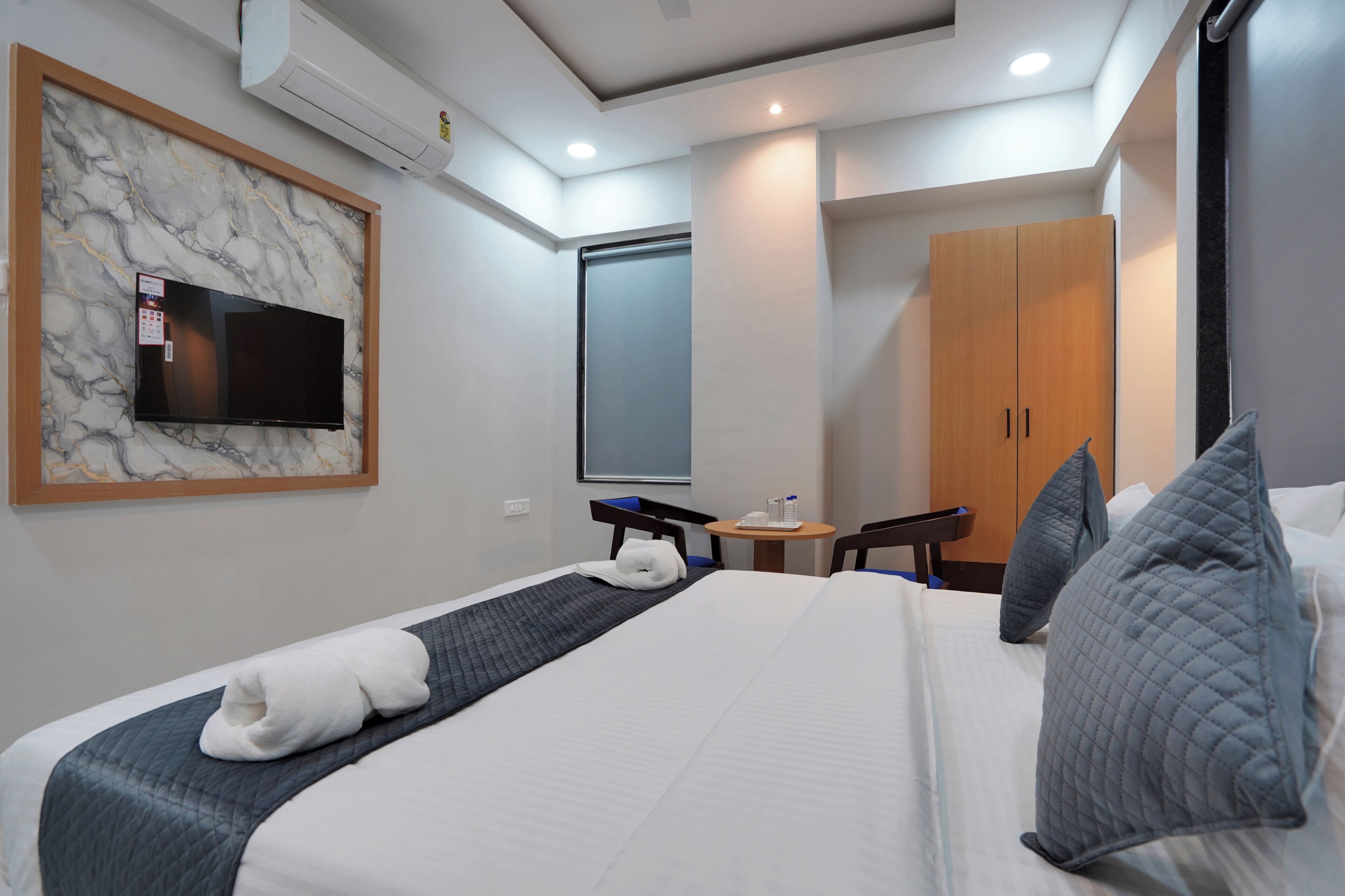 Deluxe Double Room, Patio, City View | Desk, laptop workspace, free WiFi