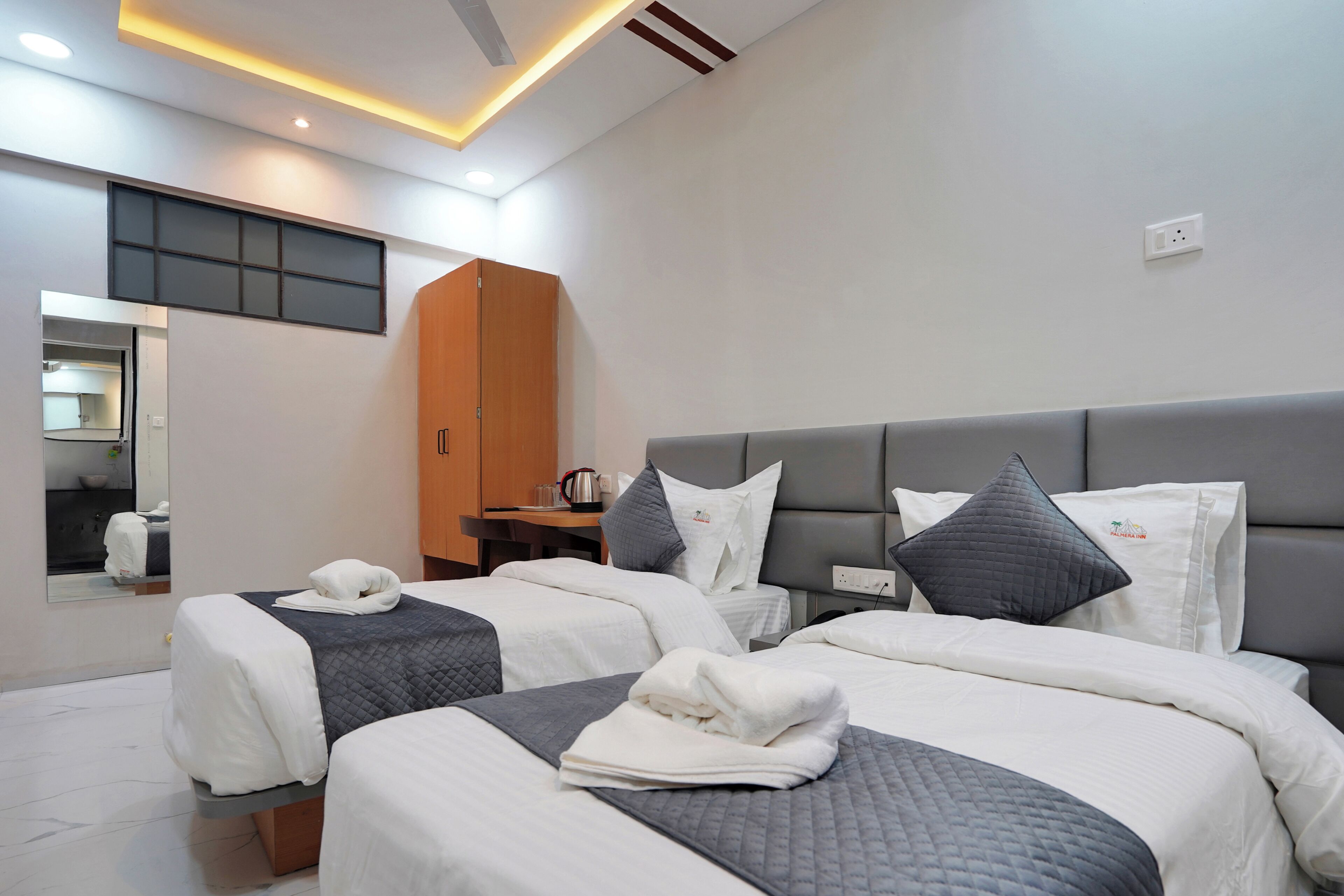 Deluxe Double Room, Patio, City View | Desk, laptop workspace, free WiFi