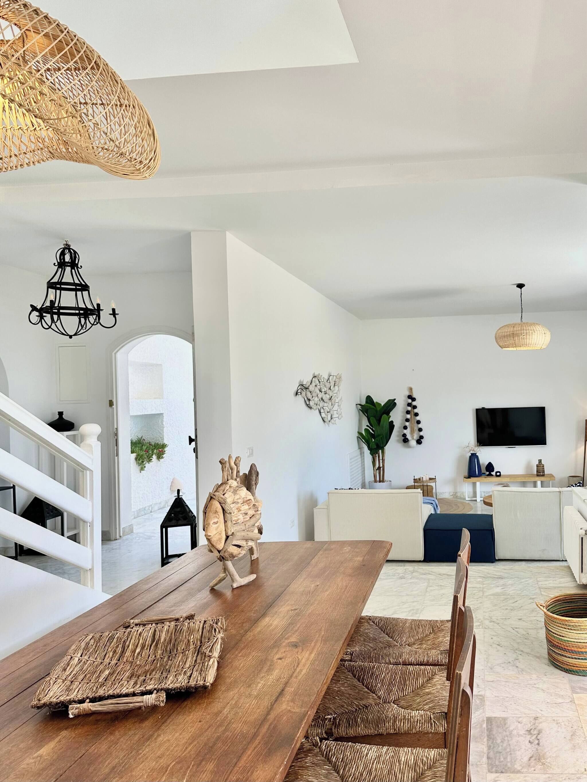 บ้านพัก, 5 ห้องนอน, สูบบุหรี่ได้, วิวทะเล | ภายใน